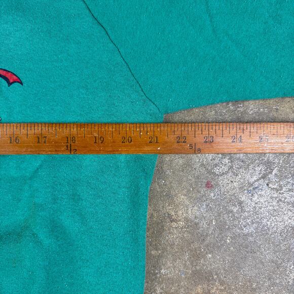 Vintage Jerzees Duck Print Sweatshirt XL Green Cottagecore Animal Graphic USA - Picture 7 of 9